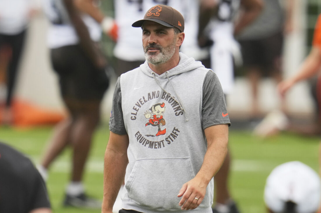 Stefanski holding onto calling plays as Browns open camp | News, Sports, Jobs - Weirton Daily Times